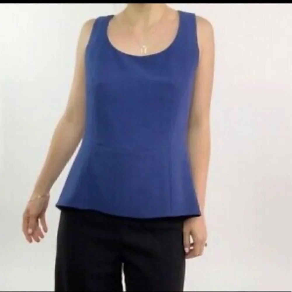 Rag & Bone Deep Red Jett Pleated Peplum Top - Picture 4 of 5